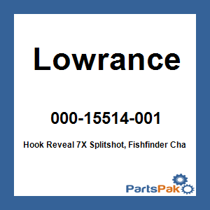 Lowrance 000-15514-001; Hook Reveal 7X Splitshot, Fishfinder Chartplotter