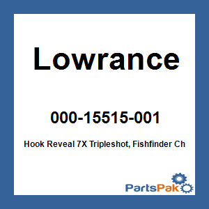 Lowrance 000-15515-001; Hook Reveal 7X Tripleshot, Fishfinder Chartplotter