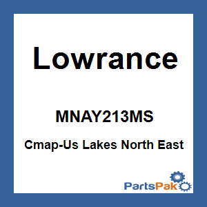Lowrance MNAY213MS; Cmap-Us Lakes North East