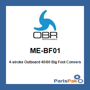 OBR ME-BF01; 4-stroke Outboard 40/60 Big Foot Conversion Kit for Mercury