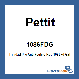 Pettit 1086FDG; Trinidad Pro Anti-Fouling Red 1086Fd Gallon