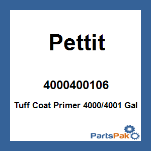 Pettit 4000400106; Tuff Coat Primer 4000/4001 Gal