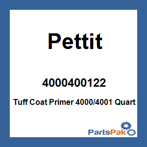Pettit 4000400122; Tuff Coat Primer 4000/4001 Quart