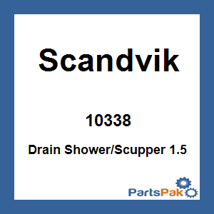 Scandvik 10338; Drain Shower/Scupper 1.5