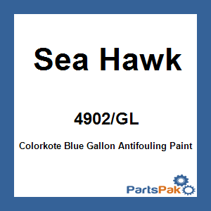 Sea Hawk 4902/GL; Colorkote Blue Gallon Antifouling Paint