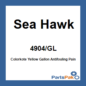 Sea Hawk 4904/GL; Colorkote Yellow Gallon Antifouling Paint