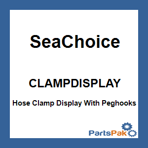 SeaChoice CLAMPDISPLAY; Hose Clamp Display With Peghooks