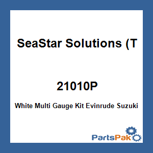 SeaStar Solutions (Teleflex) 21010P; White Multi Gauge Kit Evinrude Suzuki