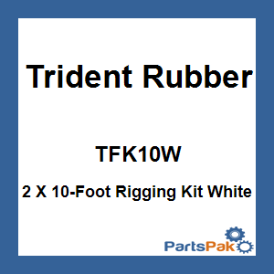 Trident Rubber TFK10W; 2 X 10-Foot Rigging Kit White