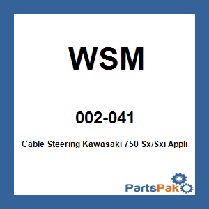WSM 002-041; Cable Steering Kawasaki 750 Sx/Sxi