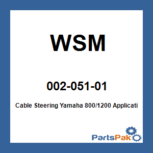 WSM 002-051-01; Cable Steering Yamaha 800/1200