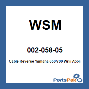 WSM 002-058-05; Cable Reverse Yamaha 650/700 Wriii