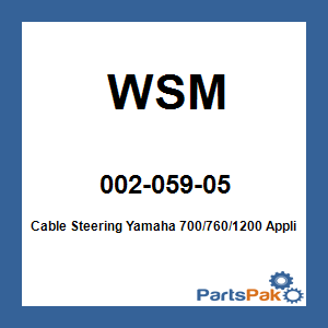 WSM 002-059-05; Cable Steering Yamaha 700/760/1200
