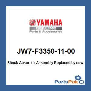 Yamaha JW7-F3350-11-00 Shock Absorber Assembly; New # JW7-F3350-12-00