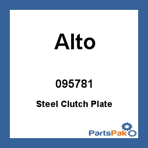 Alto 095781; Steel Clutch Plate