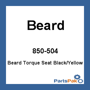 Beard 850-504; Beard Torque Seat Black / Yellow