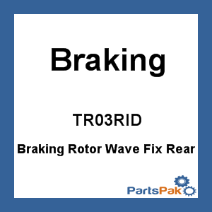 Braking TR03RID; Braking Rotor Wave Fix Rear