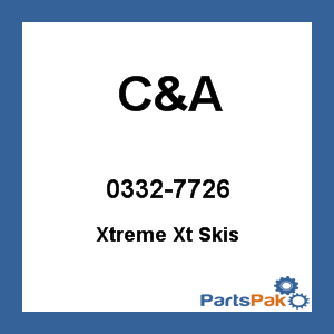 C&A 0332-7726; Extreme Xt Pro Skis Blue (Pair)