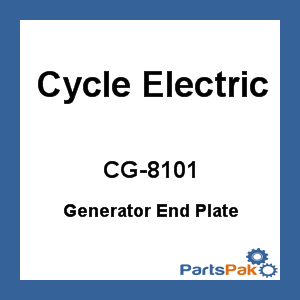 Cycle Electric CG-8101; Generator End Plate W / Bearing