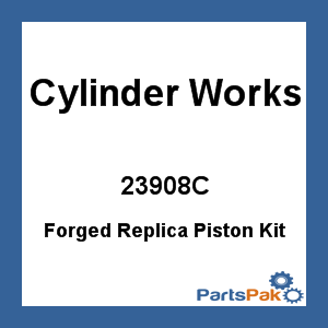Cylinder Works 23908C; Forged Replica Piston Kit