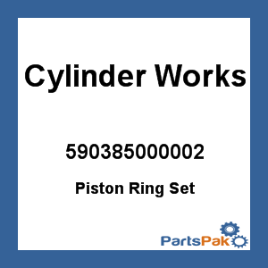Cylinder Works 590385000002; Piston Ring Set