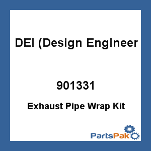 DEI (Design Engineering, Inc.) 901331; Exhaust Pipe Wrap Kit Tan Wrap W / Aluminum Coating