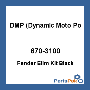 DMP (Dynamic Moto Power) 670-3100; Fender Eliminator Kit Black