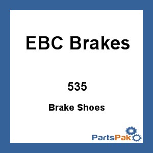 EBC Brakes 535; Brake Shoes
