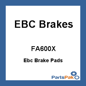 EBC Brakes FA600X; Ebc Brake Pads