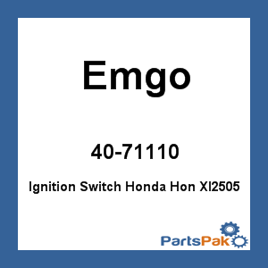 Emgo 40-71110; Ignition Switch Fits Honda Fits Honda Xl2505