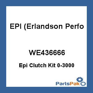 EPI (Erlandson Performance Inc.) WE436666; Epi Clutch Kit 0-3000