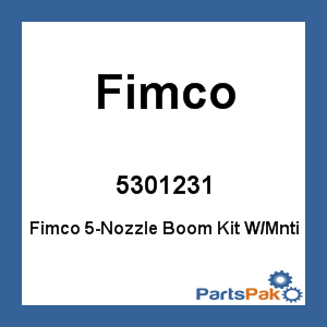 Fimco 5301231; Fimco 2-Nozzle Boom Kit W / Mnti