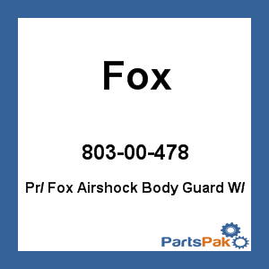 Fox 803-00-478; (Pair) Fox Airshock Body Guard With Sticker