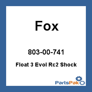 Fox 803-00-741; Float 3 Evol Rc2 Shock Rebuild Kit