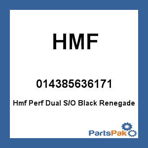 HMF 014385636171; Performance-Series 2012-18-Can Am-Renegade 1000-Dual Slip On-Round-Seat-Black-Turn-Down-Brushed