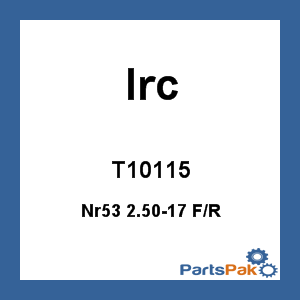 IRC T10115; Irc Nr53 2.50-17 F / R