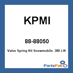 KPMI 88-88050; Valve Spring Kit Snowmobile .380 Lift