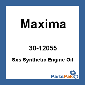 Maxima 30-12055; Sxs Synthetic Engine Oil 0W-40 55Gal