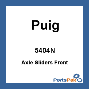 Puig 5404N; Axle Sliders Front