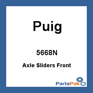 Puig 5668N; Axle Sliders Front