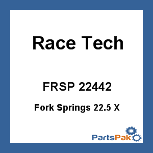 Race Tech FRSP 22442; Fork Springs 22.5 X