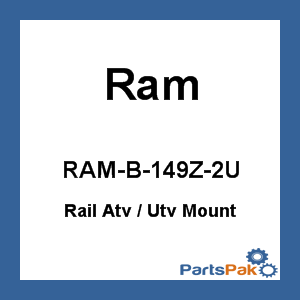Ram Mounts RAM-B-149Z-2U; Ram Rail Atv / Utv Mount