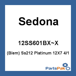 Sedona 12SS601BX~X; (Blem) Ss212 Platinum 12X7 4/110 2+5 Rear