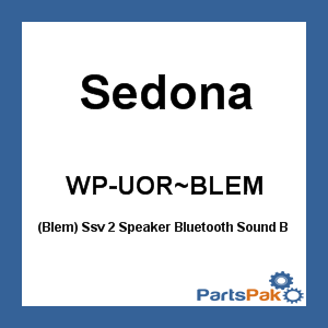 Sedona WP-UOR (BLEMISH); (Blem) Ssv 2 Speaker Bluetooth Sound B
