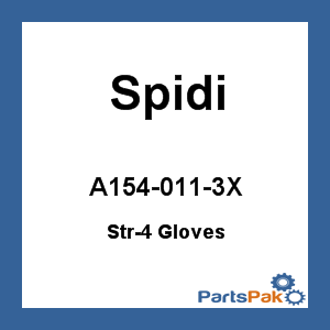 Spidi A154-011-3X; Str-4 Gloves Black / White 3X