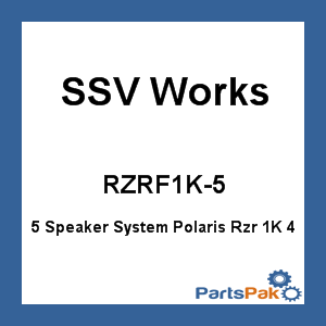SSV Works RZRF1K-5; 5 Speaker System Polaris Rzr 1K 4