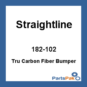 Straightline 182-102; Tru Carbon Fiber Bumper (Black)