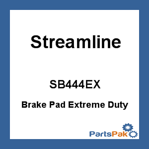 Streamline SB444EX; Brake Pad Extreme Duty