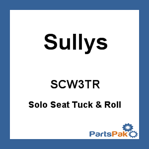 Sullys SCW3TR; Solo Seat Tuck & Roll (White)