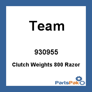 Team 930955; Team Clutch Weights 800 Razor